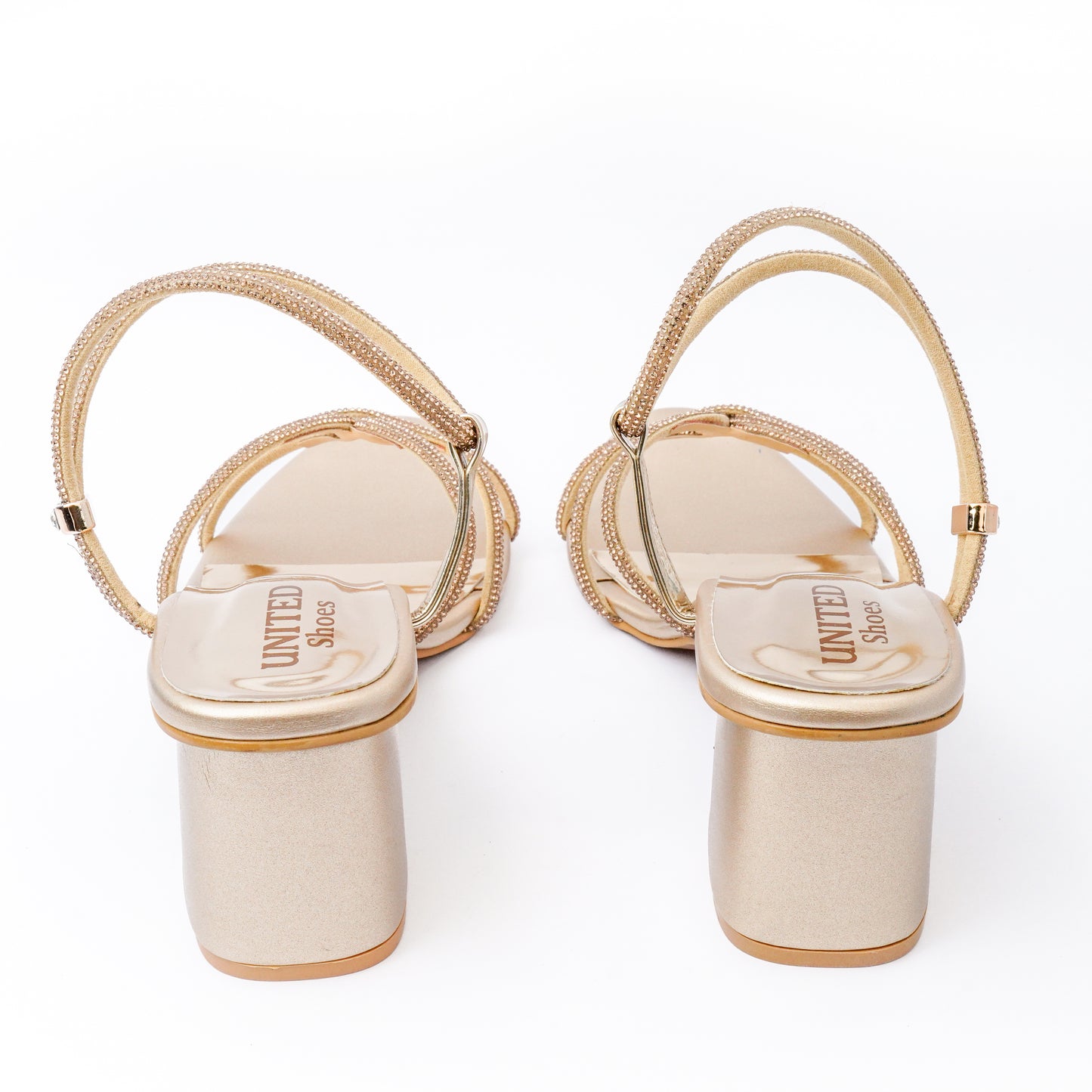 United Shoes Classic Strappy Block Heels