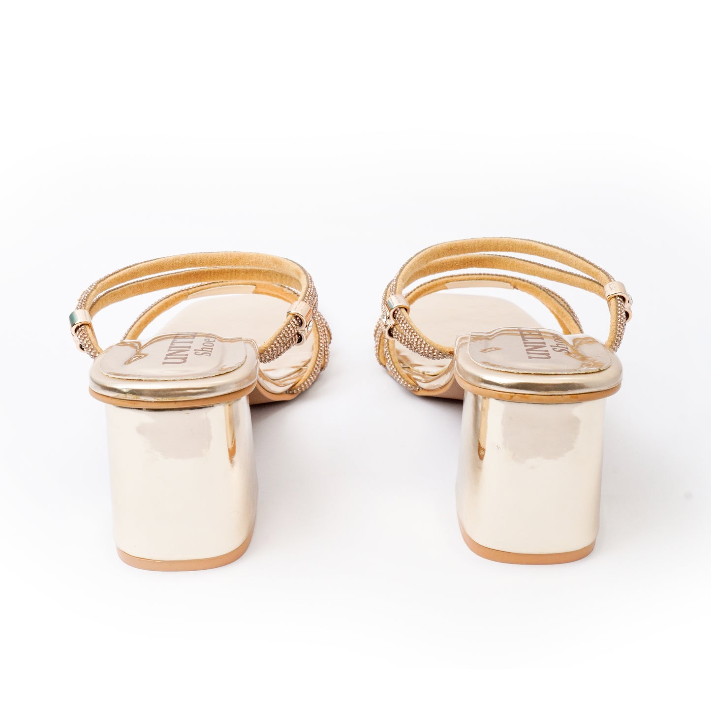 Rose Gold Crystal Elegance Heels – United Shoes
