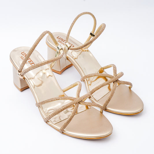 United Shoes Classic Strappy Block Heels